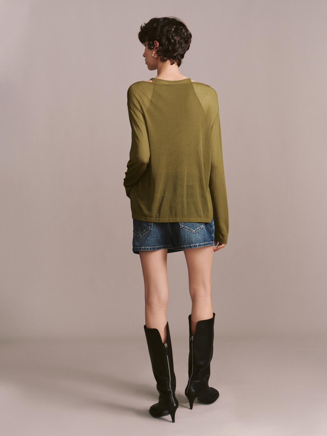 Knitted Fabric 2in1 Long Sleeve T Shirts
